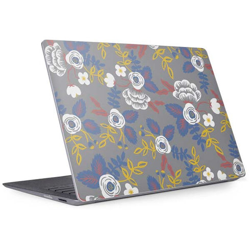 Autumn Grey Floral Surface Laptop 2 Skin